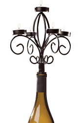 Wine Bottle Candelabra